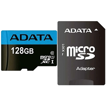 کارت حافظه microSDHC ای دیتا مدل Premier V10 A1 کلاس 10 استاندارد UHS-I سرعت 100MBps ظرفیت 128 گیگابایت